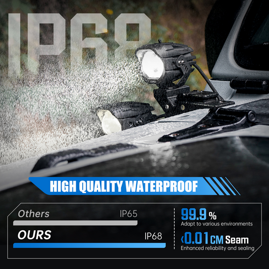 Innantiauto LED A-Pillar Spotlight Driving Lights for Trucks, ATV & Motorcycle