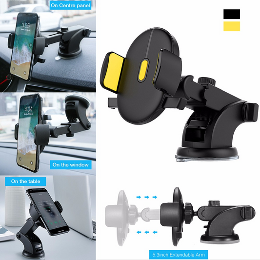 Innantiauto Telescopic Car Phone Holder Mount with Dashboard Suction Cup