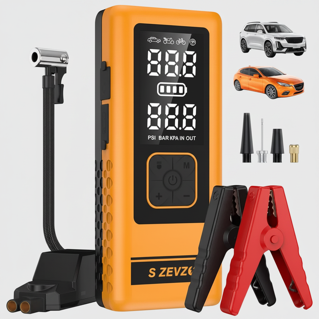 Innantiauto Portable Car Jump Starter with Air Compressor & Tire Inflator